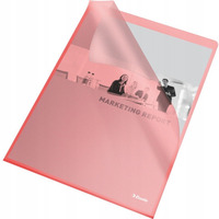 Ofert�wki groszkowe na dokumenty A4 115mic 25 sztuk czerwone 60833 ESSELTE