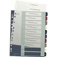 Przek�adki plastikowe LEITZ STYLE 1-10 12370000 do zadruku