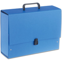 Teczka z r�czk� B4 Jumbo 10cm niebieska TT6038