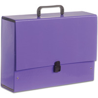 Teczka z r�czk� B4 Jumbo 10cm fioletowa pastelowa TT6852 TADEO