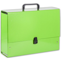 Teczka z r�czk� B4 Jumbo 10cm jasno zielona pastel TT7915