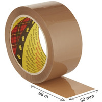Taśma pakowa do magazynowania 309 brązowa CICHA 50x66 309 BWR SCOTCH