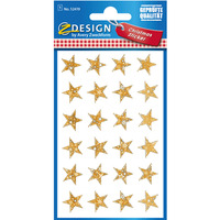 Naklejki Z-Design foliowe - z�ote gwiazdki 52419 AVERY ZWECKFORM