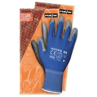 R�kawice REIS RNYPO NS nylonowe powlekane poliuretanem niebiesko-szare roz.9/L