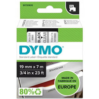 Tama czarny nadruk na przezroczystym 19mm x 7m DYMO S0720820