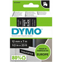 Ta�ma bia�y nadruk na czarnym 12mm x 7m DYMO S0720610