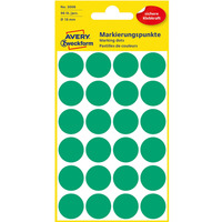 Trwa�e k�ka do zaznaczania 18mm 96szt./op. zielone 3006 AVERY ZWECKFORM