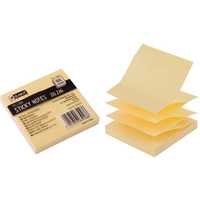 Notes samoprzylepny 75x75mm żółty ZIG-ZAG 009233 D.RECT