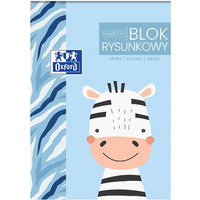 Blok rysunkowy szkolny A4 biay 20 kartek 120g KIDS 400170339 OXFORD