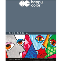 Blok MIX MEDIA A3 25k 200g HAPPY COLOR 3720 3040-A25