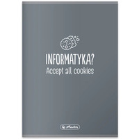 Zeszyt szkolny przedmiotowy A5 60 kartek w kratk 70g INFORMATYKA 9577370 HERLITZ