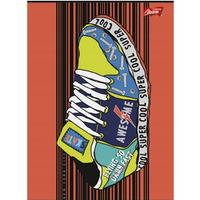 Zeszyt A5 32k kratka mix ch�opi�cy laminowany UNIPAP