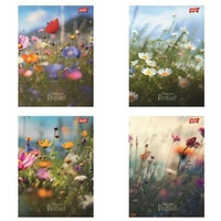 Zeszyt A5 60k kratka ROMATNIC MEADOW laminowany UNIPAP