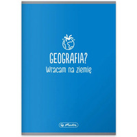Zeszyt szkolny przedmiotowy A5 60 kartek w kratk 70g GEOGRAFIA 9577354 HERLITZ
