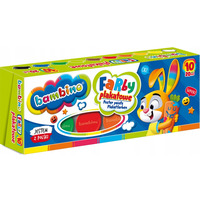 Farby plakatowe dla dzieci Zestaw 10 kolorw x 20ml BAMBINO St.Majewski