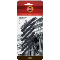 W�giel prasowany w sztyfcie twardo�� 1, 2, 3; 7x7mm op. 6szt KOH-I-NOOR 8683