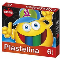 Plastelina szkolna dla dzieci Zestaw 6 kolorw MONA St.Majewski
