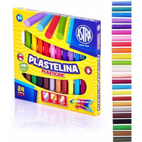Plastelina szkolna dla dzieci zestaw 24 kolory 303110001 ASTRA