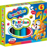 Plastelina dla dzieci Zestaw 6 kolorw BAMBINO St.Majewski