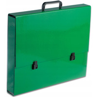 Teczka szkolna z r�czk� A3 5.5cm zielona TT7184 TADEO