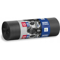 Worki na �mieci 120L LDPE supermocne (10szt) czarne ANNA ZARADNA WNS1972/25SH