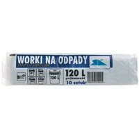 Worki na �mieci 120L LDPE czarne (10szt) 70cm/110cm