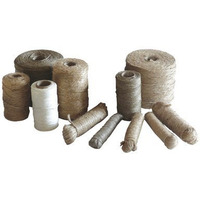 Nici lniane biae nabyszczane DRATWA 100g/120m
