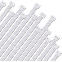 Opaska zaciskowa/opaska kablowa/zip/raps/trytytka 300x4, 8mm (100szt) biaa LEXTOOL (LXOP27)