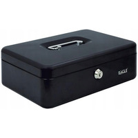 Kasetka na pieni�dze 8878M czarna 82x192x262mm 120-1026 EAGLE