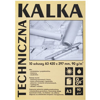 Kalka kreślarska techniczna A3 90g. 10 arkuszy DA3910 KOH-I-NOOR