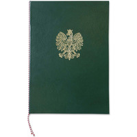 Okadka na dyplom z orem -zielona WARTA A 339-077