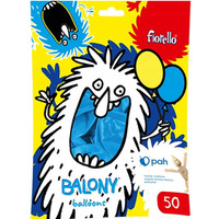 Balony metalizowane niebieskie 12` (50szt.) FIORELLO 170-2653
