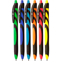 Dugopis olejowy ORI 0.7mm mix kol.obudowy wkad niebieski KD912-NM TETIS