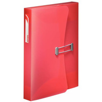 Teczka z gumk� na dokumenty 40mm INTENSE czerwona 177487 ESSELTE