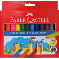 Flamastry ZAMEK JUMBO 12kol. FC554312 opakakowanie kartonowe 554312 Faber-Castell