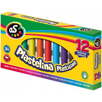 Plastelina dla dzieci szkolna AS zestaw 12 kolorw 303219003 ASTRA