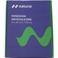 Koszulka krystaliczna A4 50 mikronw (100 sztuk) w pudeku do archiwizacji NATUNA