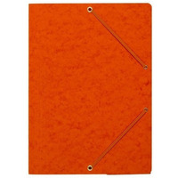 Teczka z gumk� rogi NATUNA A4 preszpan pomara�czowa 390g