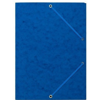 Teczka z gumk� rogi NATUNA A4 preszpan niebieska 390g