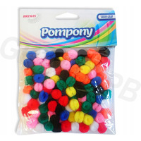 Pompony standard 10mm mix kolorw POM33 BREWIS