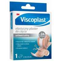 Plaster elastyczny do ci�cia VISCOPLAST 6cm x 1m jasnobr�zowy 3M-YP201040505