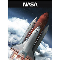 Zeszyt A5 32k linia podw�jna dwukolorowa laminowany SPACE lakier wybi�rczy UNIPAP