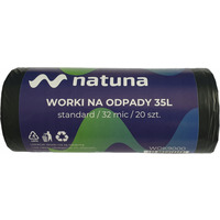 Worki na mieci 35L 32mic LDPE standard NATUNA (20szt)