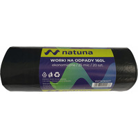 Worki na mieci 160L 25mic LDPE ekonomiczne NATUNA (20szt)