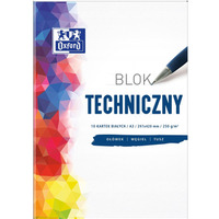 Blok techniczny szkolny A3 biay 10 kartek 250g 400093232 OXFORD