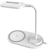 Lampka biurkowa led PLATINET MODERN biaa 10W z adowark indukcyjn (45247)