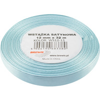 Wstka satynowa 12mm/32m bkitna BREWIS
