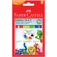 Masa mocuj�ca TACK-IT 50g mix kolor�w FC 187094 FABER-CASTELL