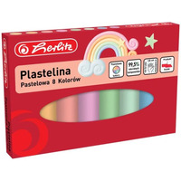 Plastelina szkolna pastelowa Zestaw 8 kolorw 9588880 HERLITZ