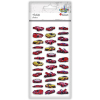 Naklejki wypuke SPORTOWE AUTA 34szt. 457716 TITANUM